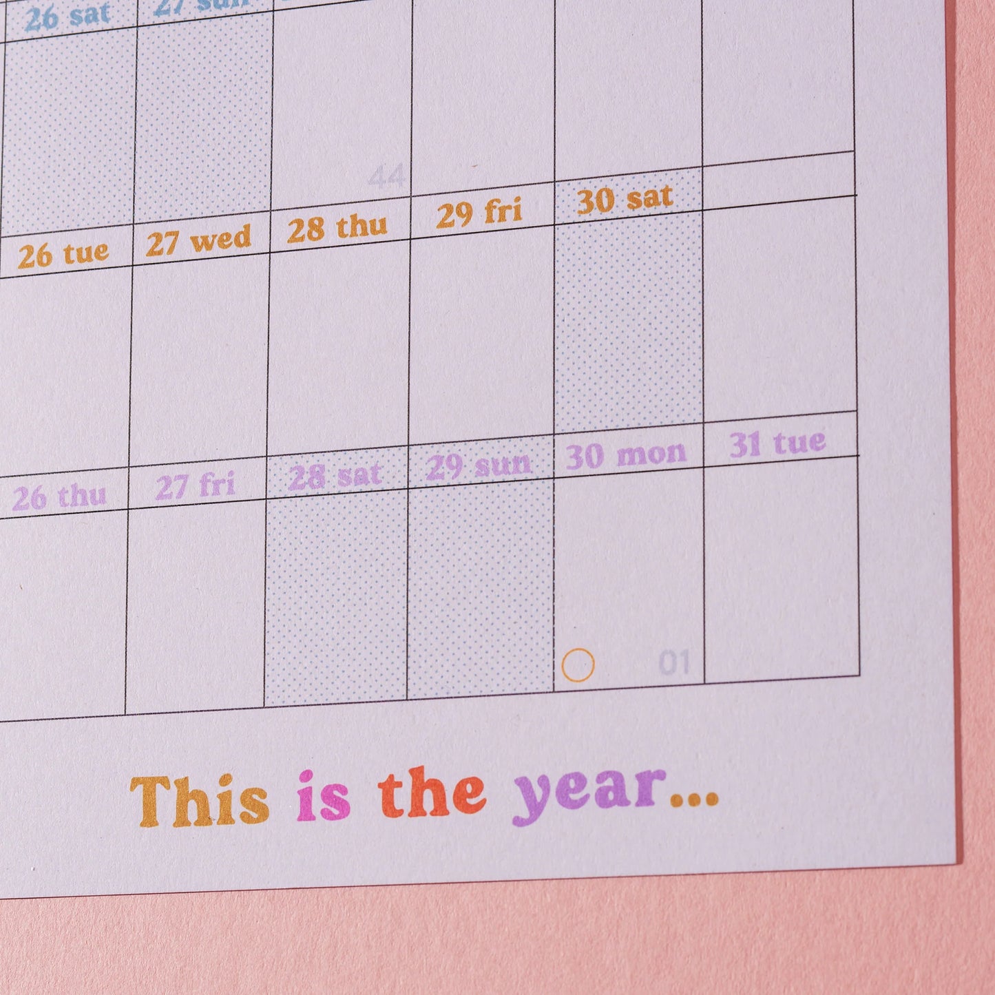 This is the year wall planner 2024