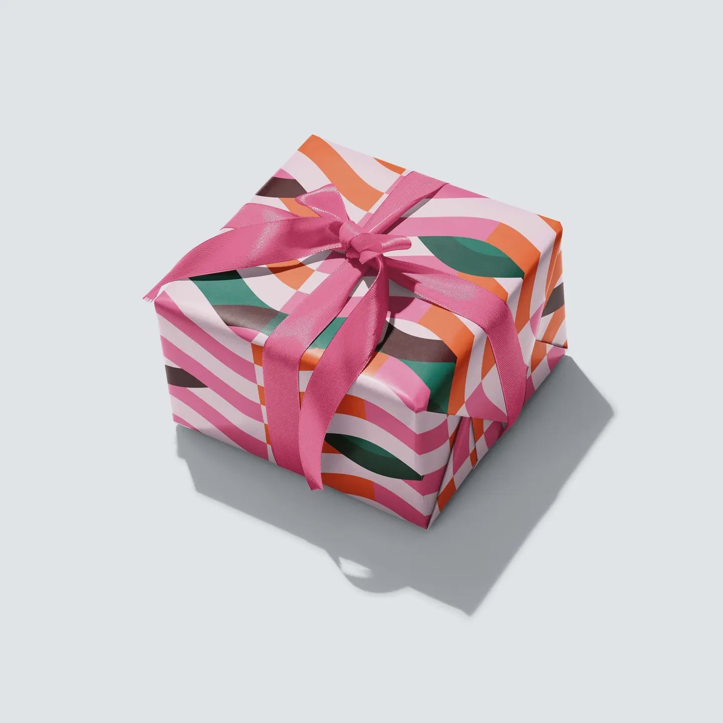 Colourful wave retro wrapping paper in high quality design.