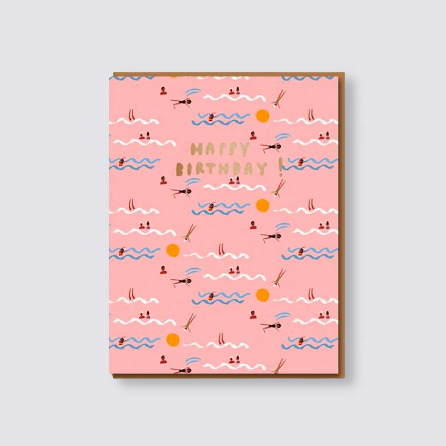 Swimming Birthday Card