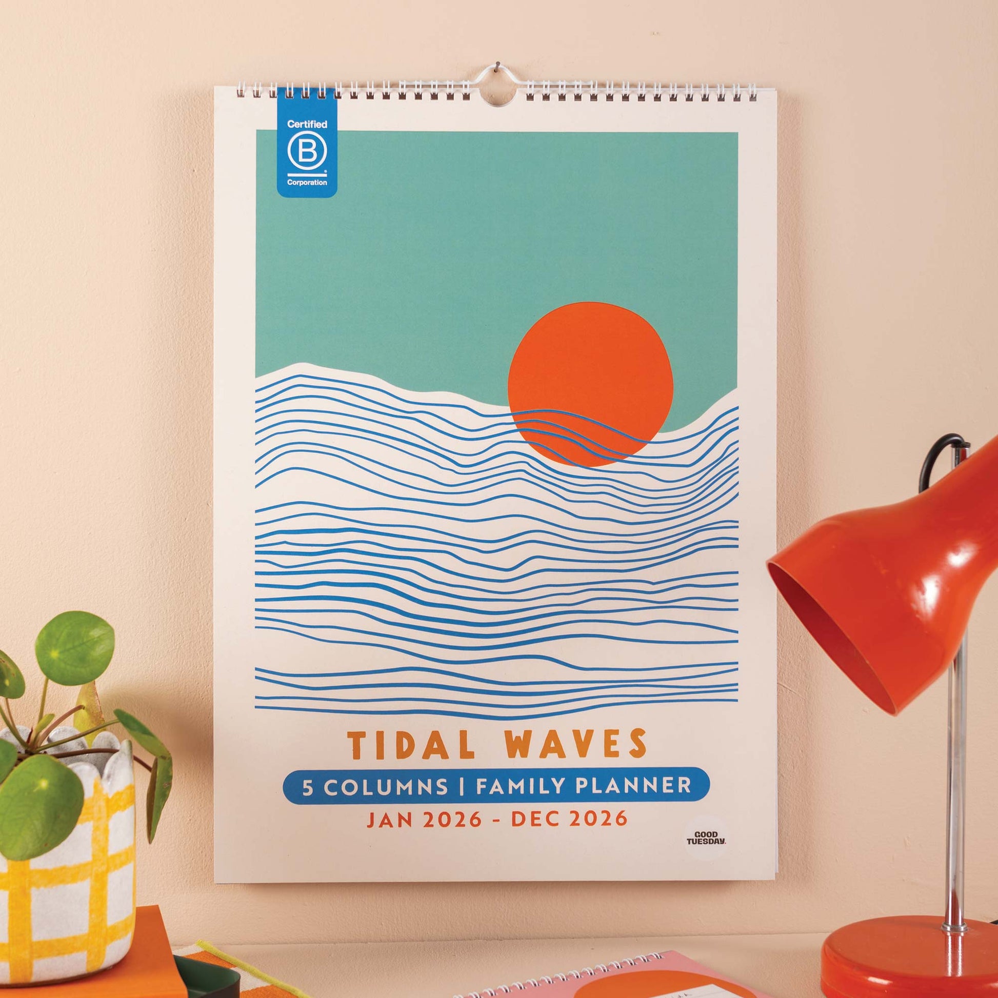 2026 Family Planner - Tidal Waves