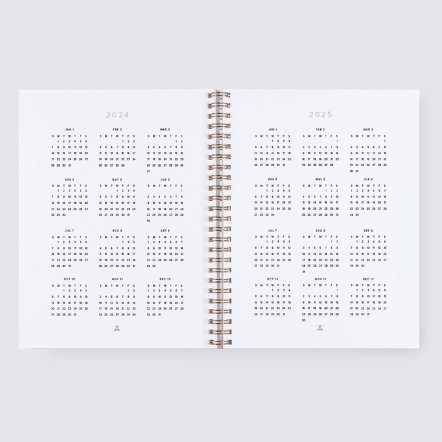 2024-2025 Academic Weekly Grid Planner - Oxford Blue
