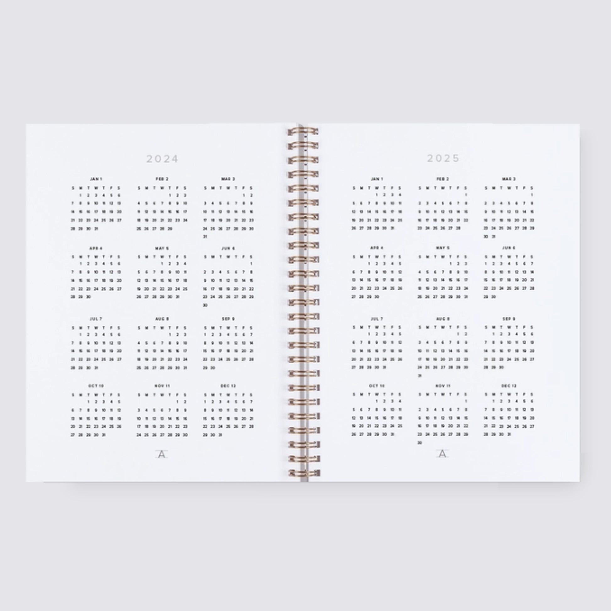 2024-2025 Academic Weekly Grid Planner - Oxford Blue