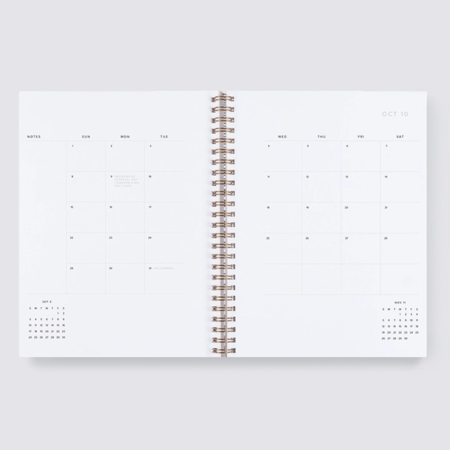 2024-2025 Academic Weekly Grid Planner - Oxford Blue