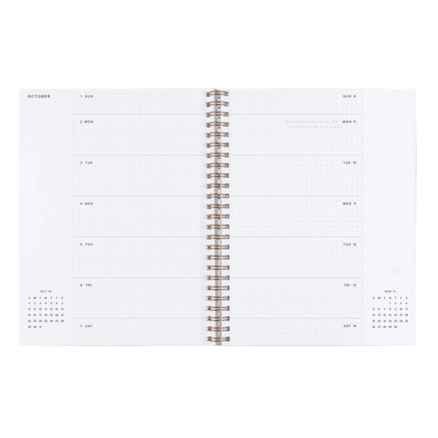 2024-2025 Academic Weekly Grid Planner - Oxford Blue