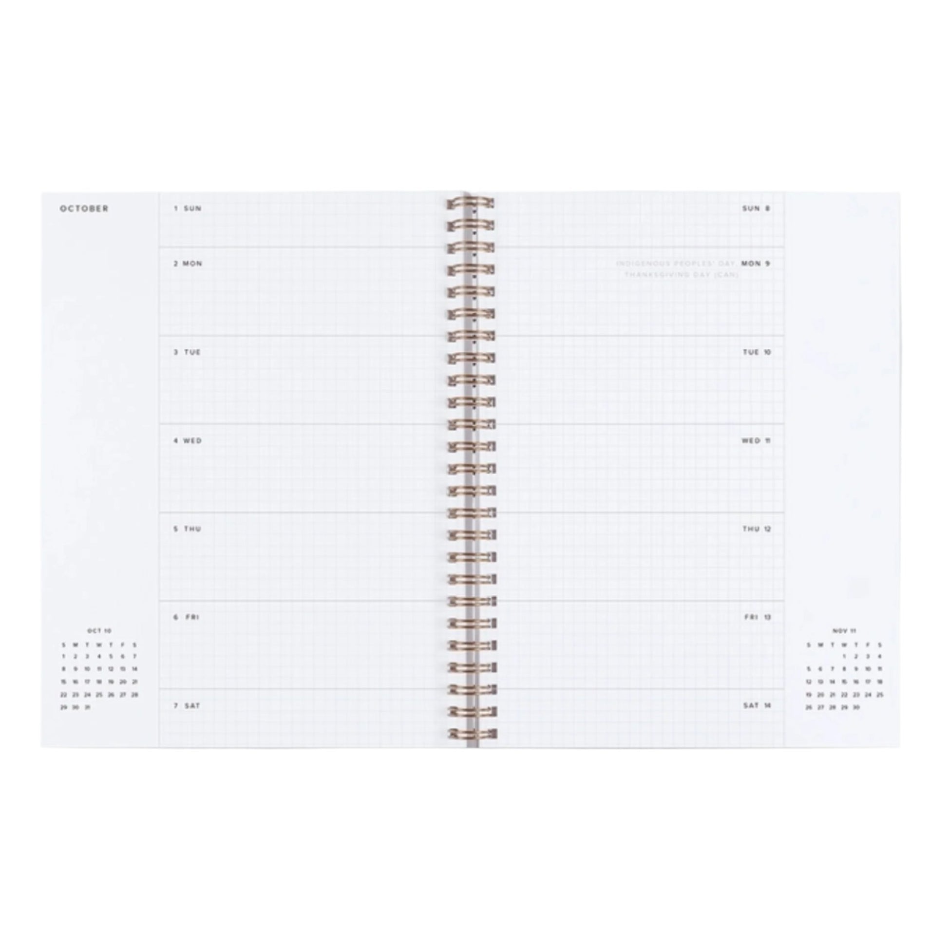 2024-2025 Academic Weekly Grid Planner - Oxford Blue