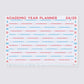 2024-2025 Academic Year Wall Planner