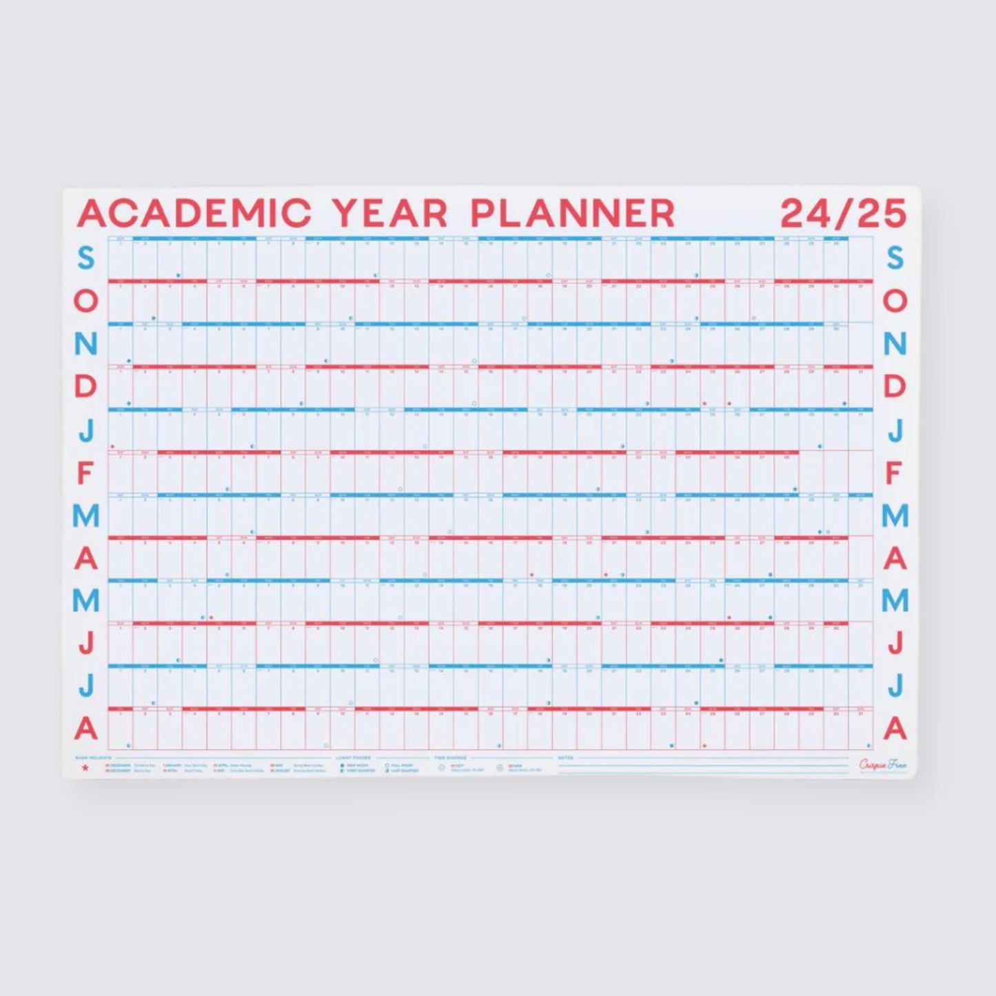 2024-2025 Academic Year Wall Planner