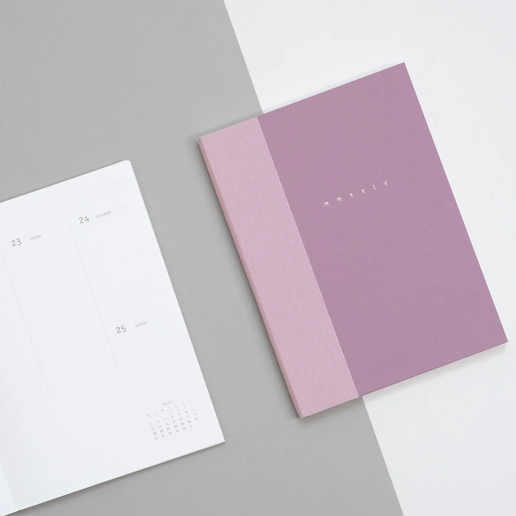 2024 Klasyk Weekly Diary - Lilac