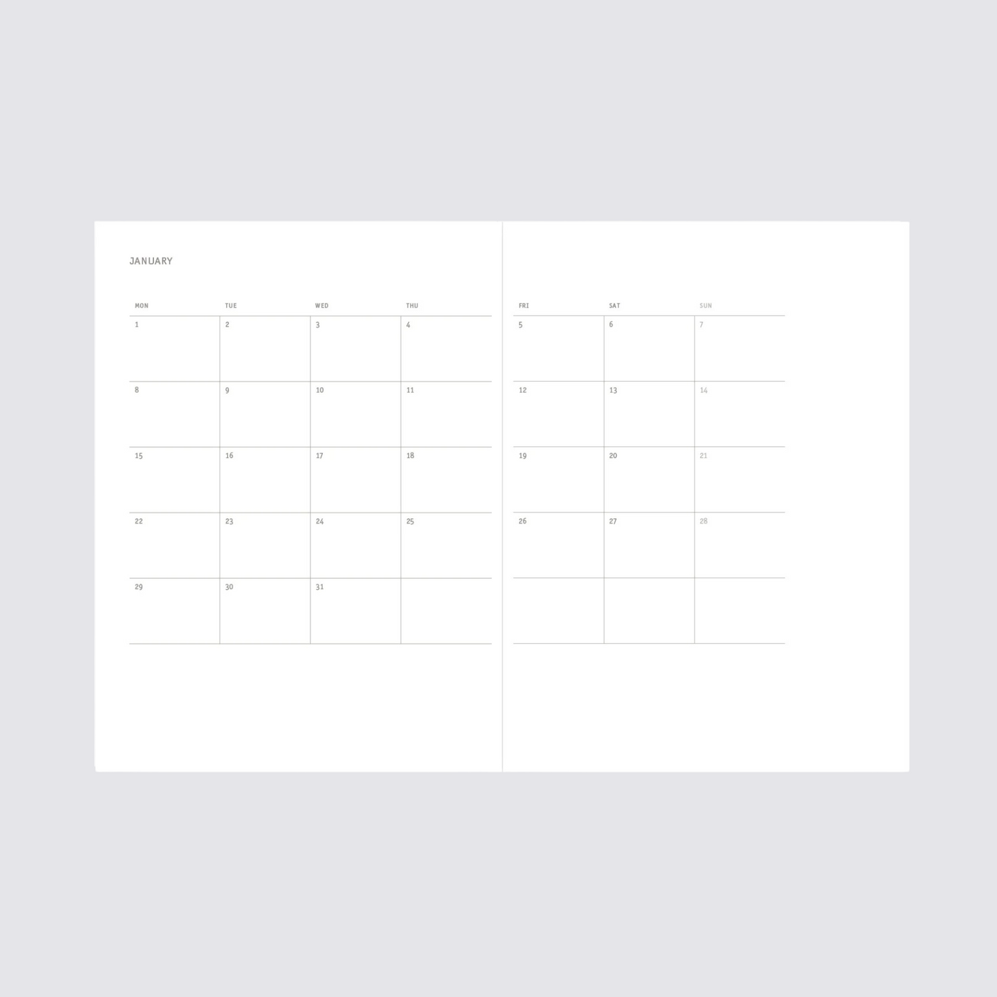 2024 Klasyk Weekly Diary - Eucalyptus