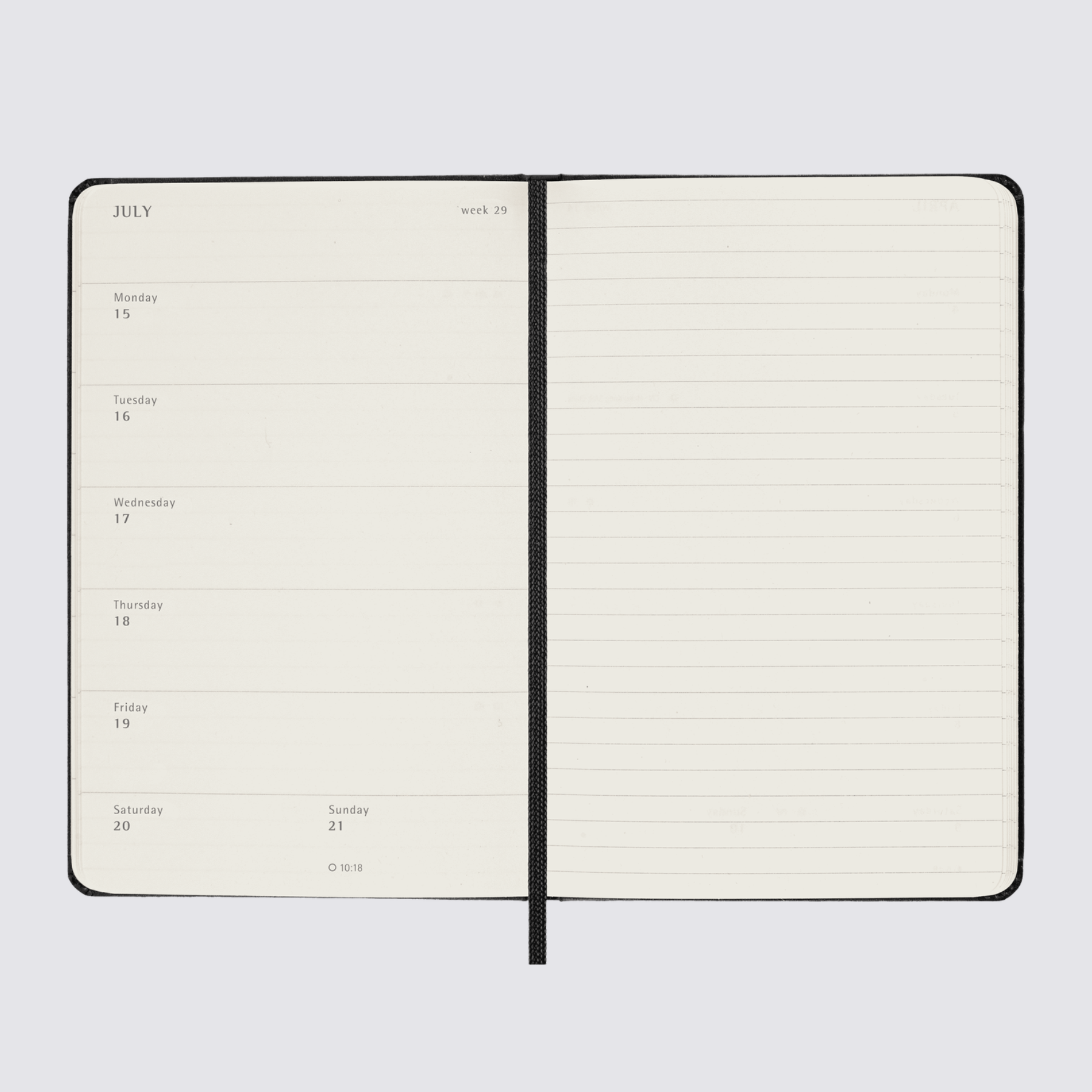 2024 Weekly Hard Cover Diary - Pocket / Black