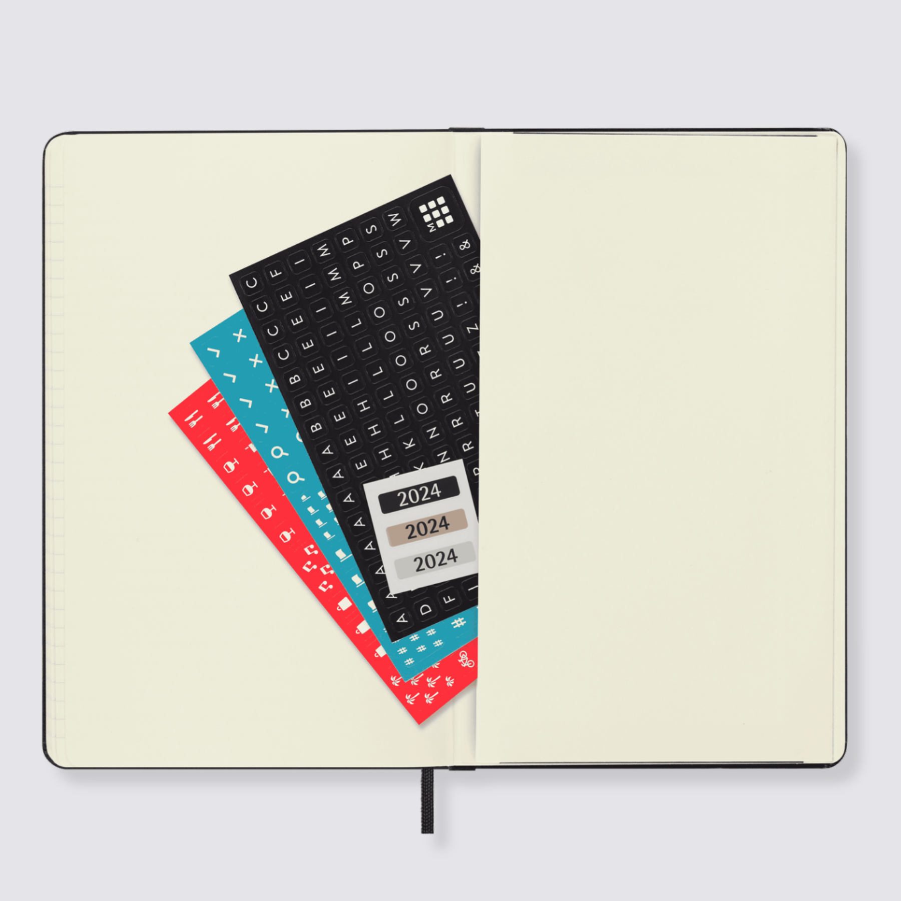2024 Weekly Hard Cover Diary - Large / Black