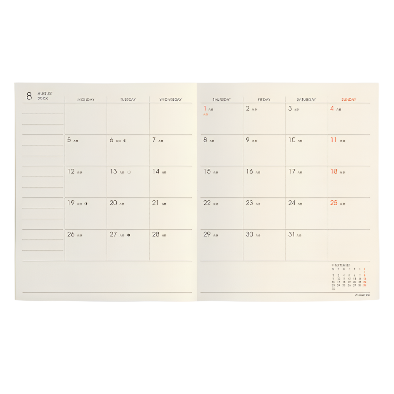 2025 Nahe Pocket Monthly Diary - Yellow