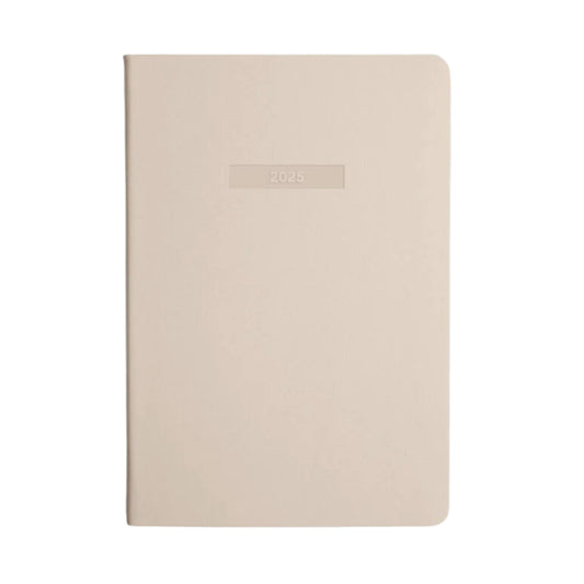 2025 A5 Weekly Notes Diary - Sand