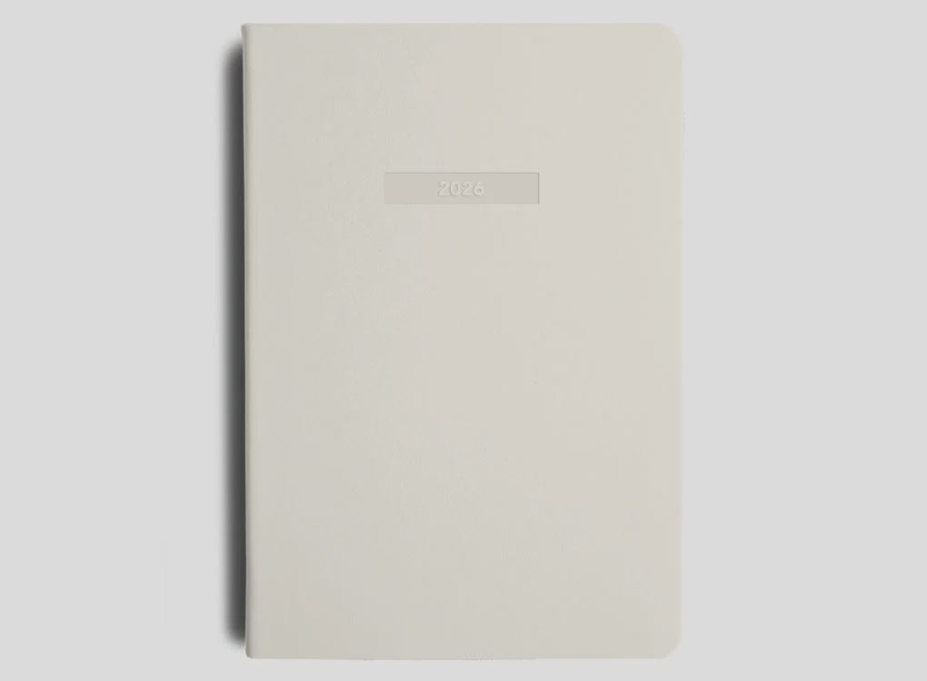 2026 A5 Weekly Notes Diary - Vanilla Bean