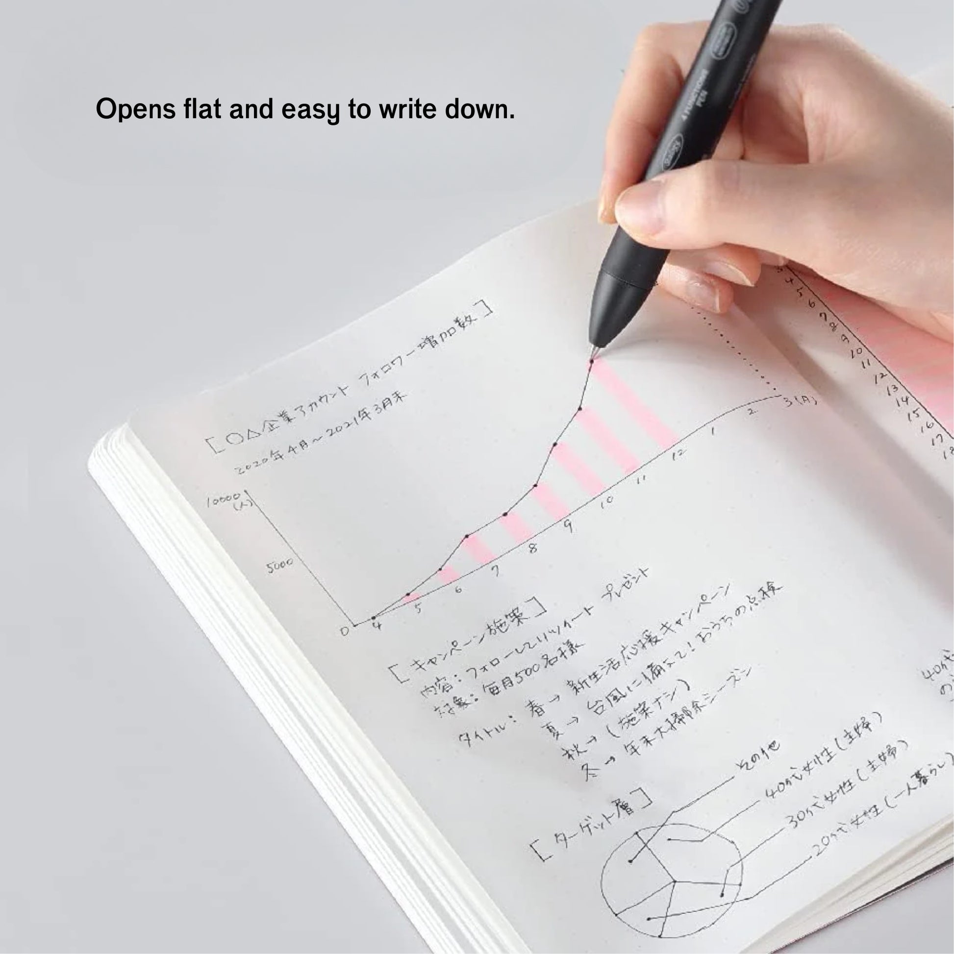 365 Days Dot Grid Notebook - Blue / A5