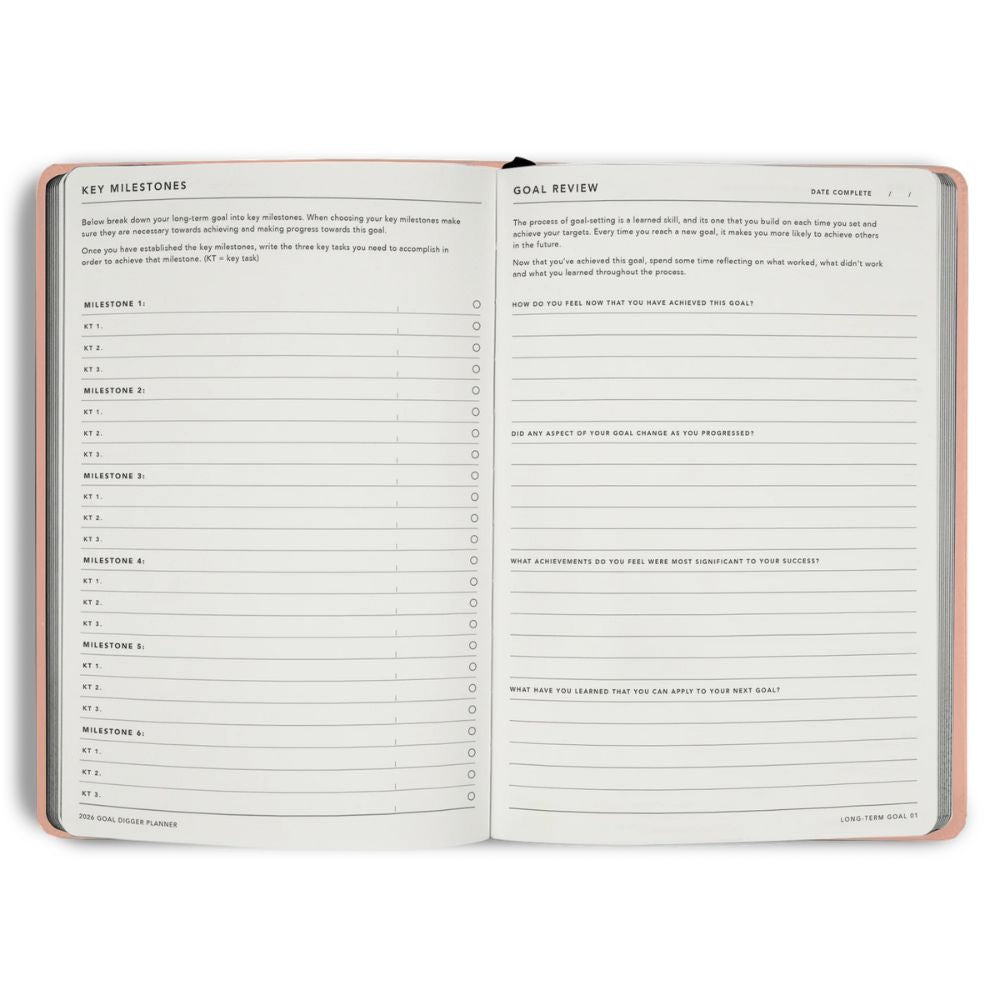 2026 Goal Digger Diary - Classic / Progress over Perfection