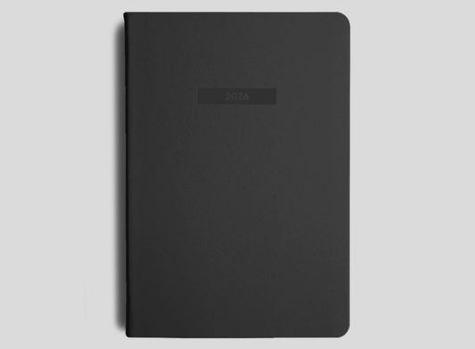 2026 Weekly Spread Diary - Black