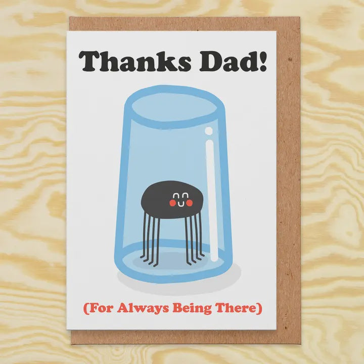 Thanks Dad Spider Card