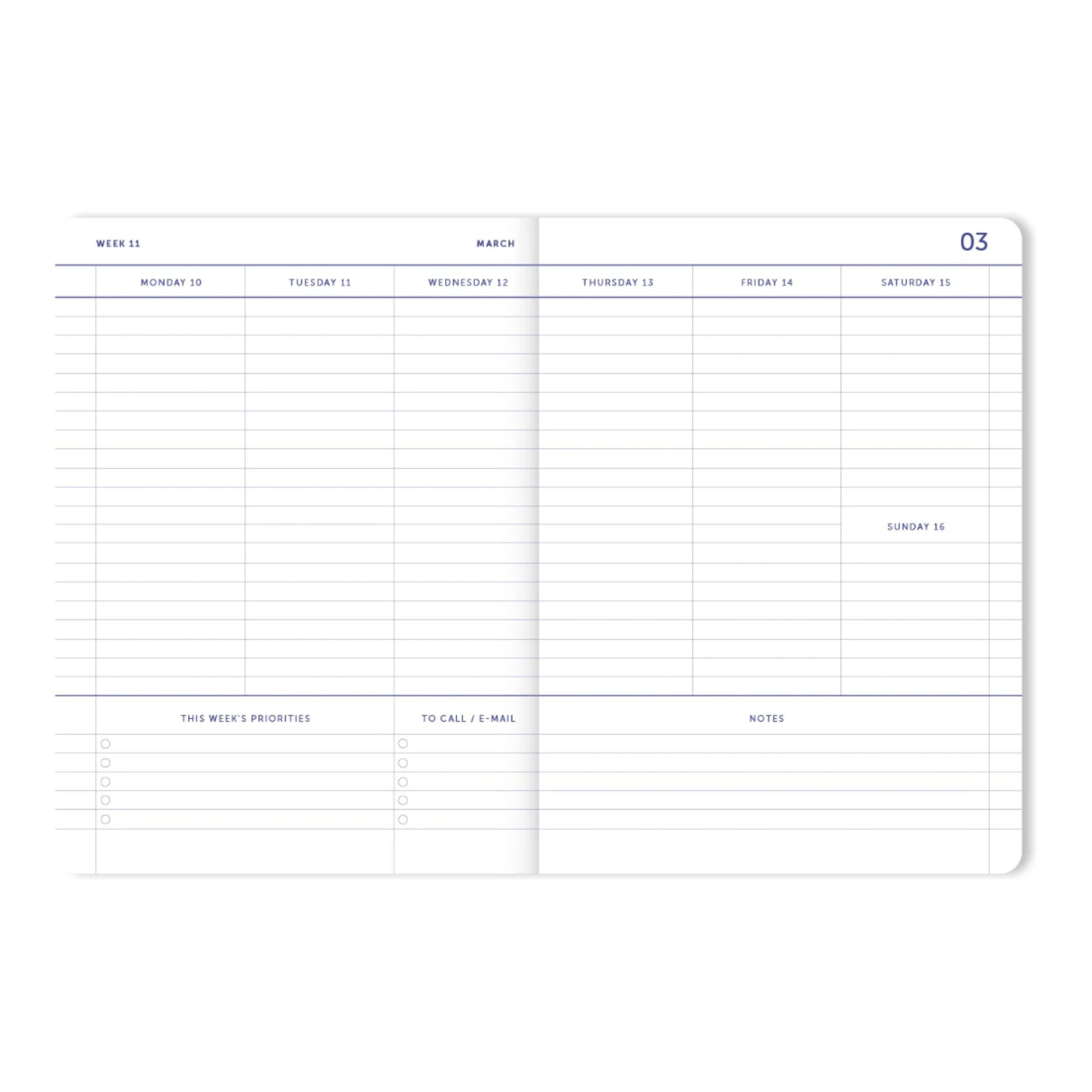 2025 My Journal Weekly Diary - Coral