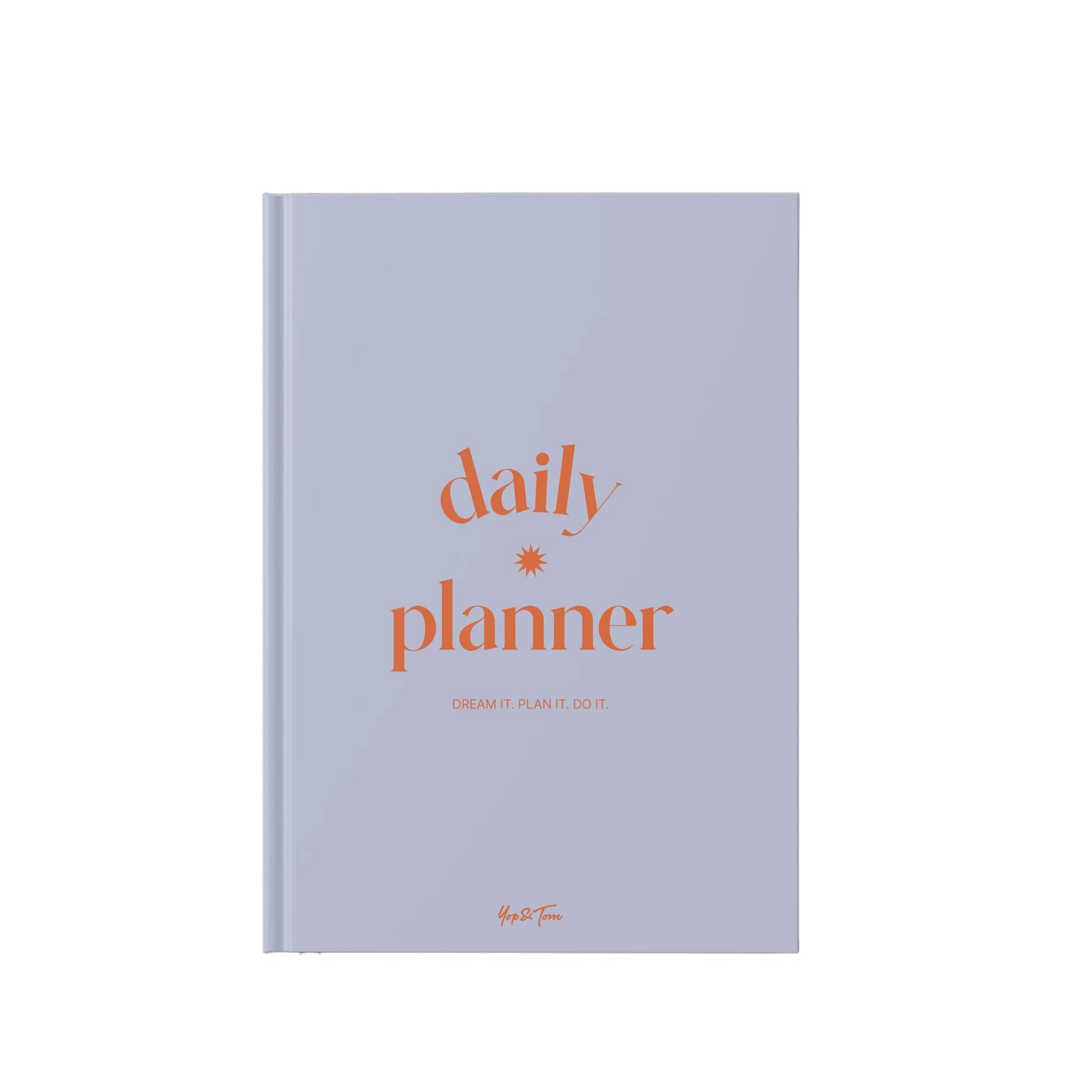 Undated Daily Planner -  Purple and Orange