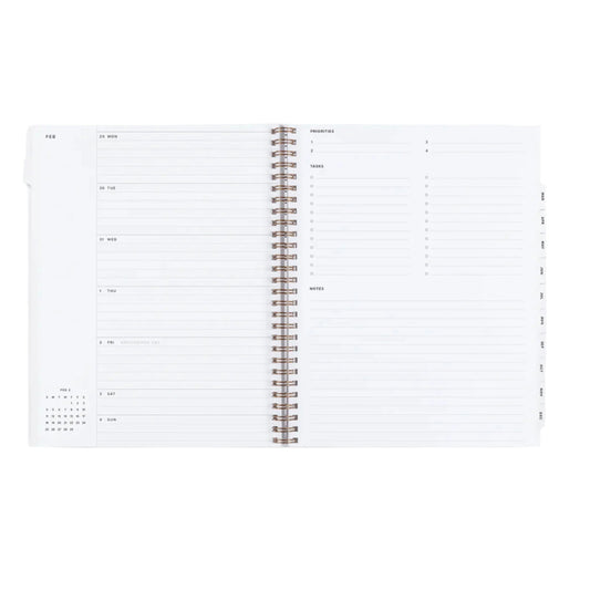 2025 Year Task Planner - Oxford Blue