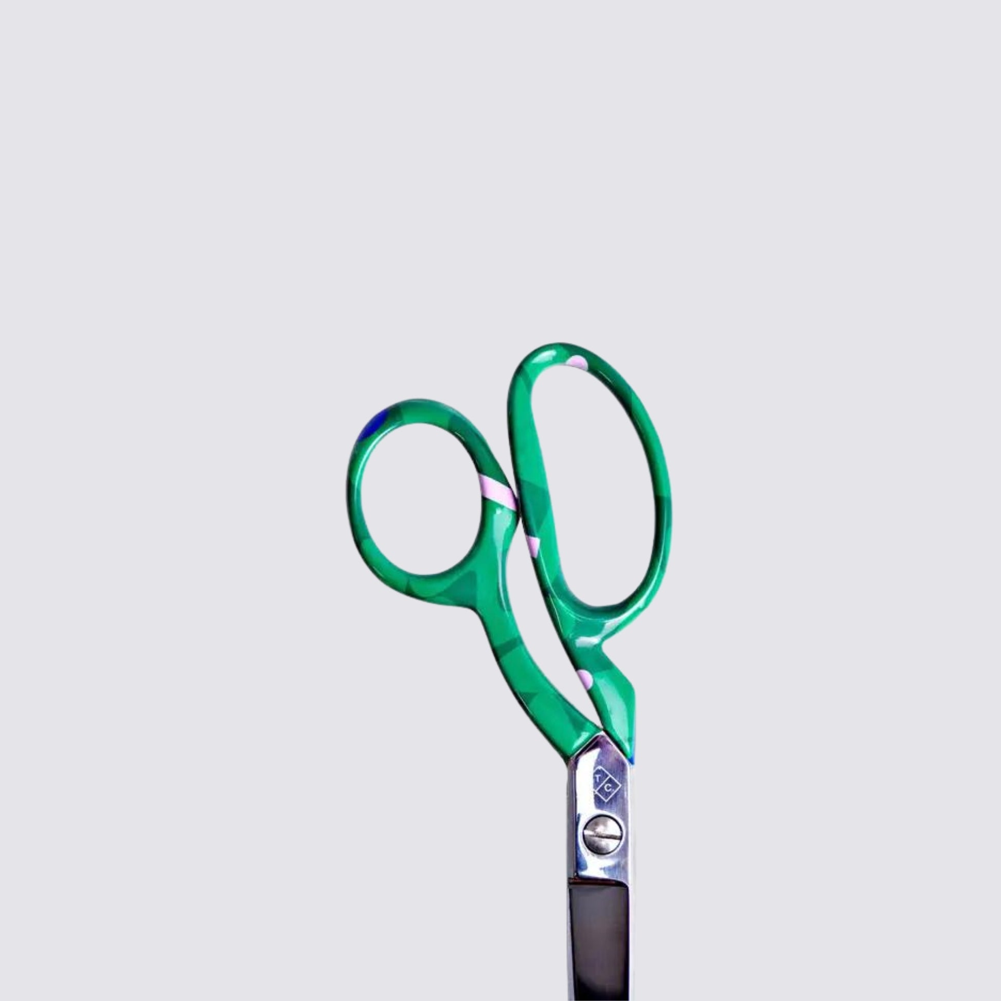 Patterned Tailors Scissors - August Green