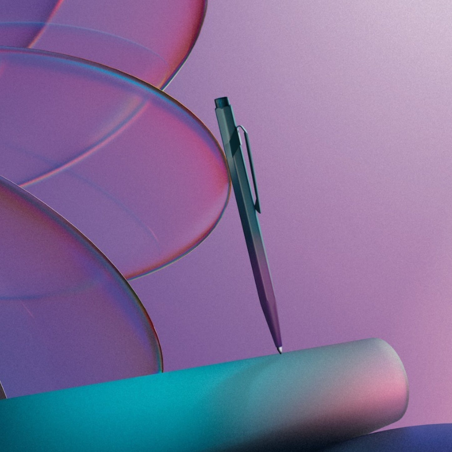 Caran D'Ache Purple Pen