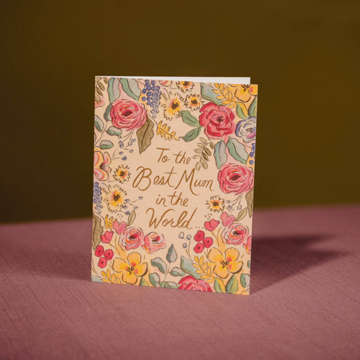 Best mum in the world mothers day card