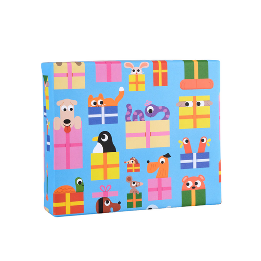 Gift Wrap - Birthday Animals