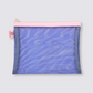 Mesh Pouch Pencil Case Medium - Blue Pink