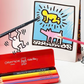 Caran d'ache keith haring colouring pencil set in metal gift tin