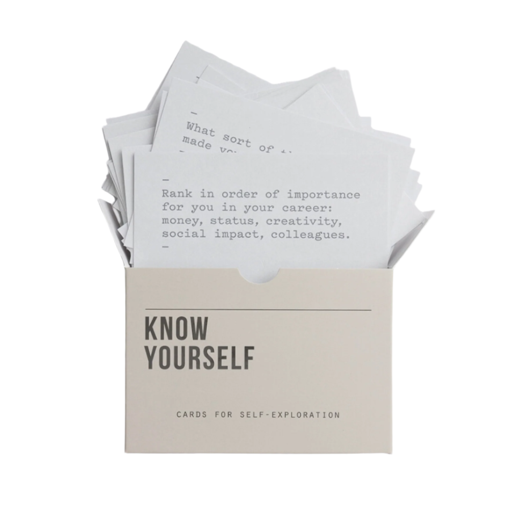 Know Yourself Prompt Cards
