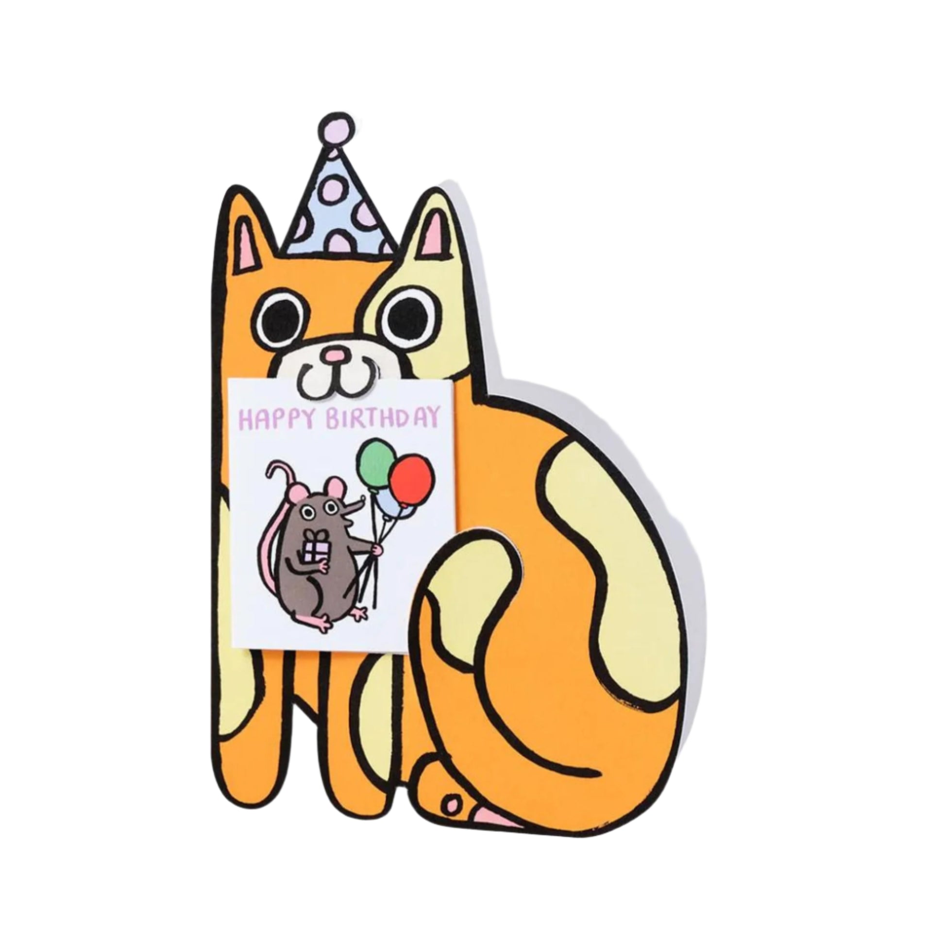 Cat With Mini Card