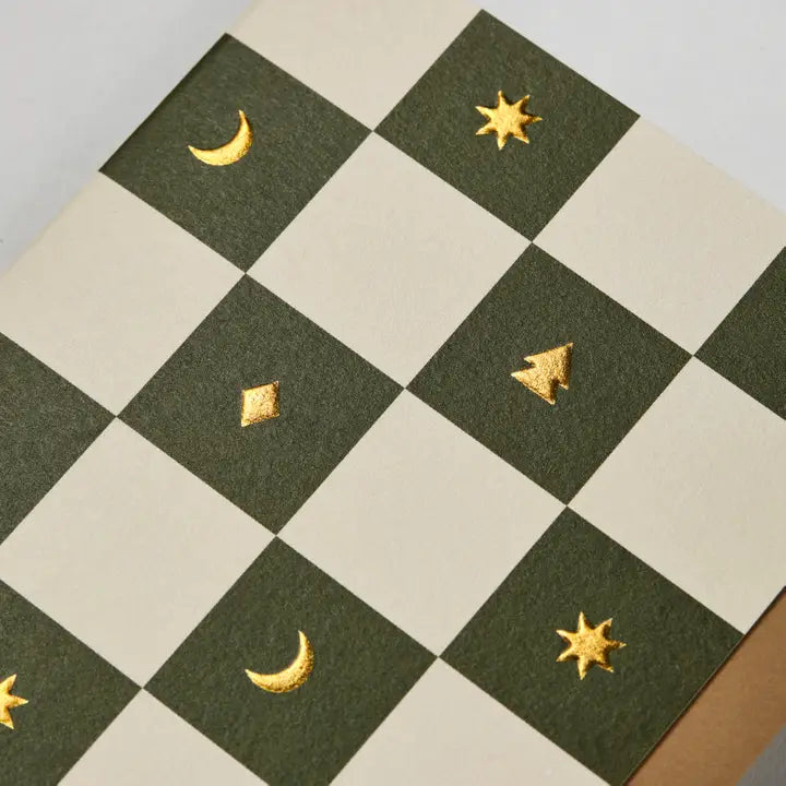 Checkerboard Christmas Card