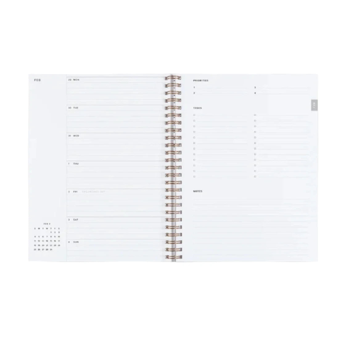 2025 Compact Task Planner - Lavender Grey