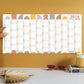 Compact landscape yearly wall planner 2024