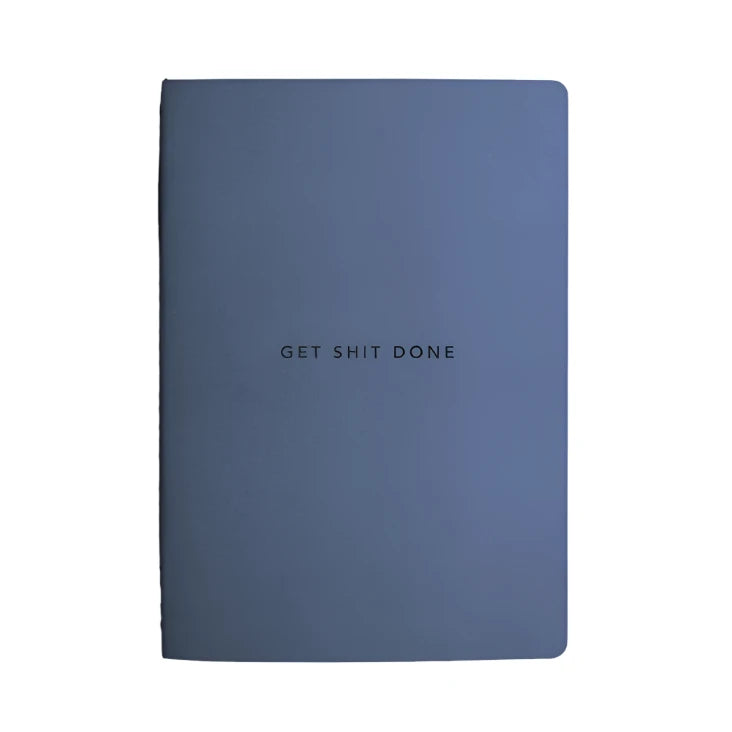 elemental blue get shit done notebook to do list
