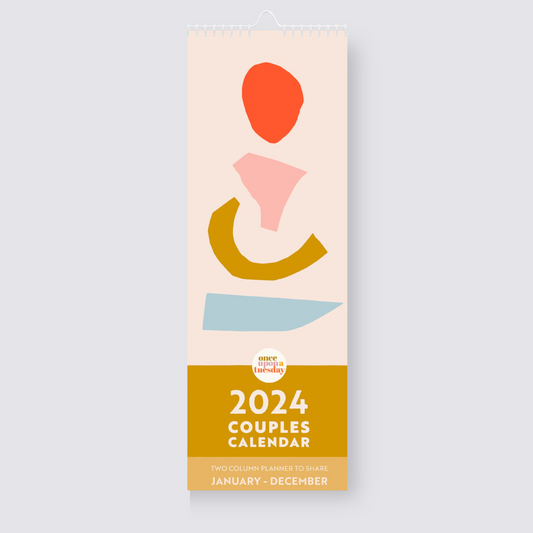 2024 Couples Calendar - Abstract Shapes