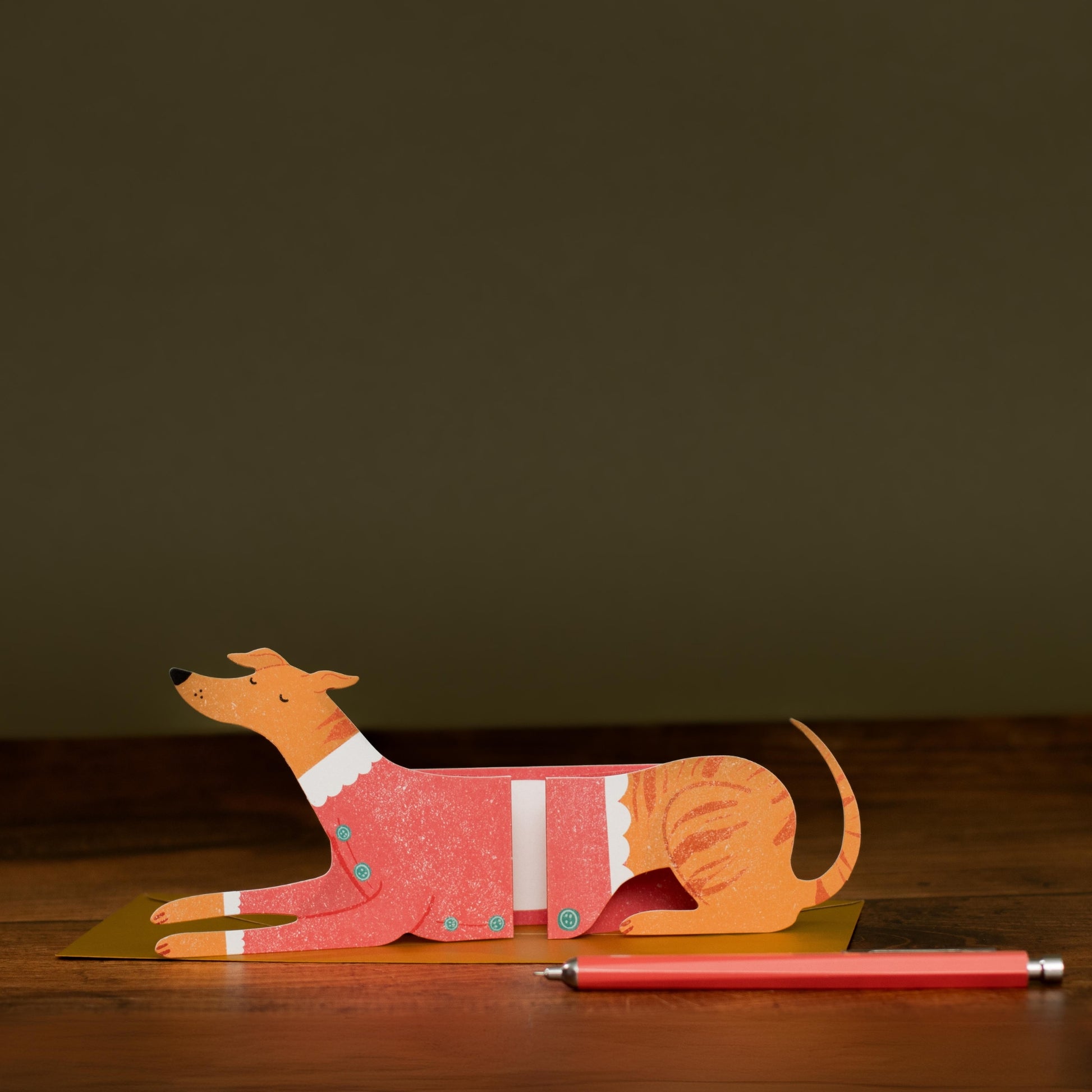 Long Dog Santas Little Helper Christmas Cards - Set of 6