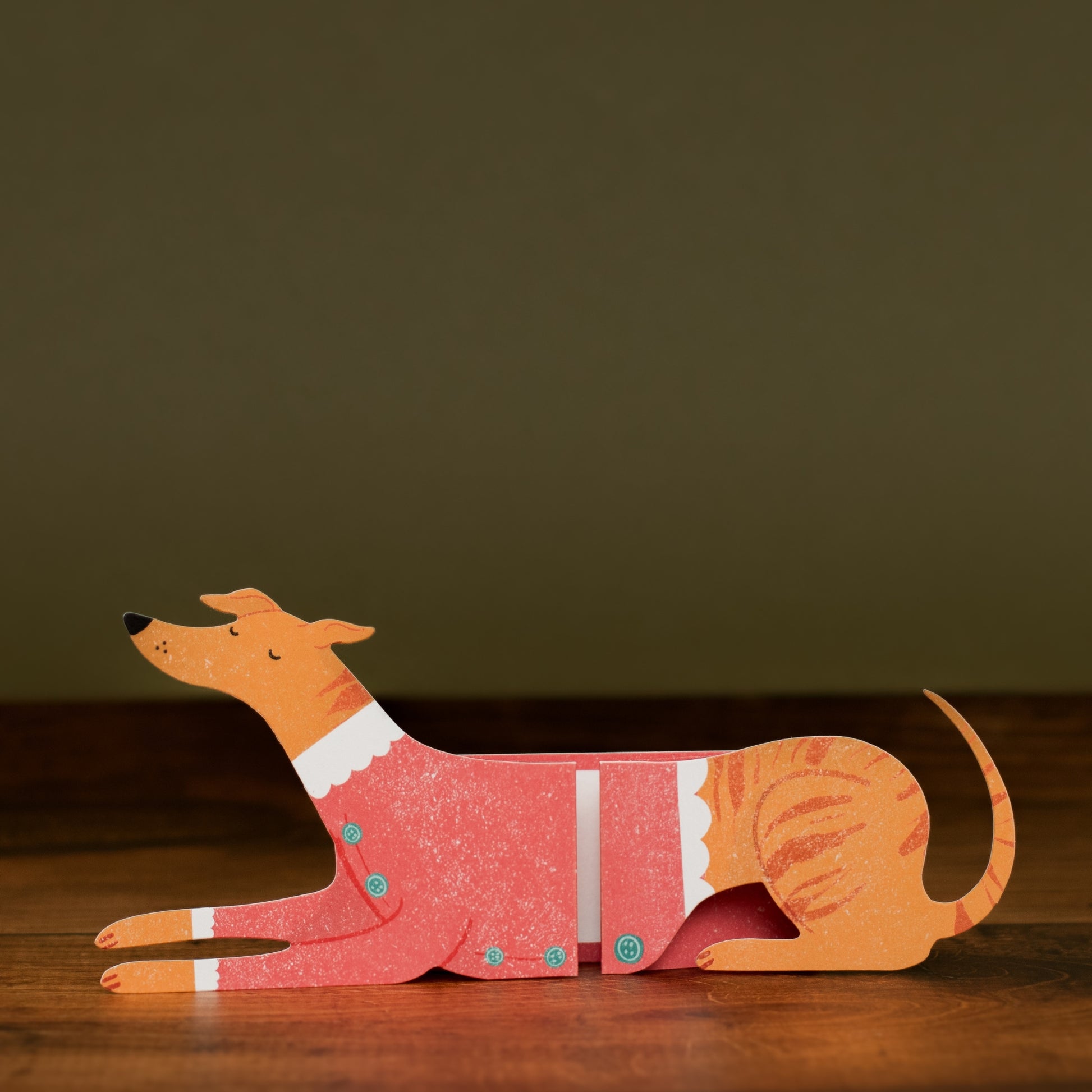 Long Dog Santas Little Helper Christmas Cards - Set of 6