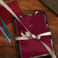 2025 Weekly A5 Diary - Mulberry Red