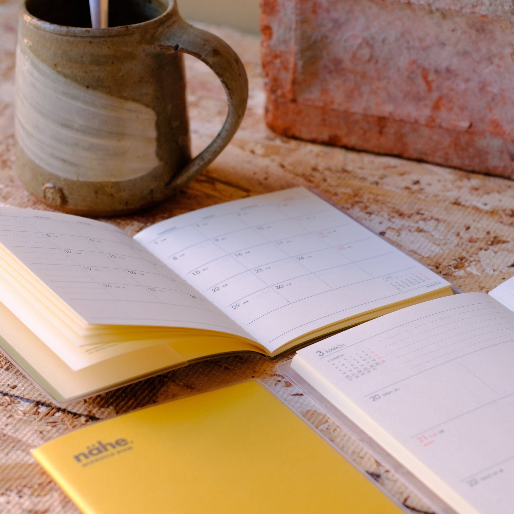 2024 Nahe Pocket Monthly Diary - Ivory