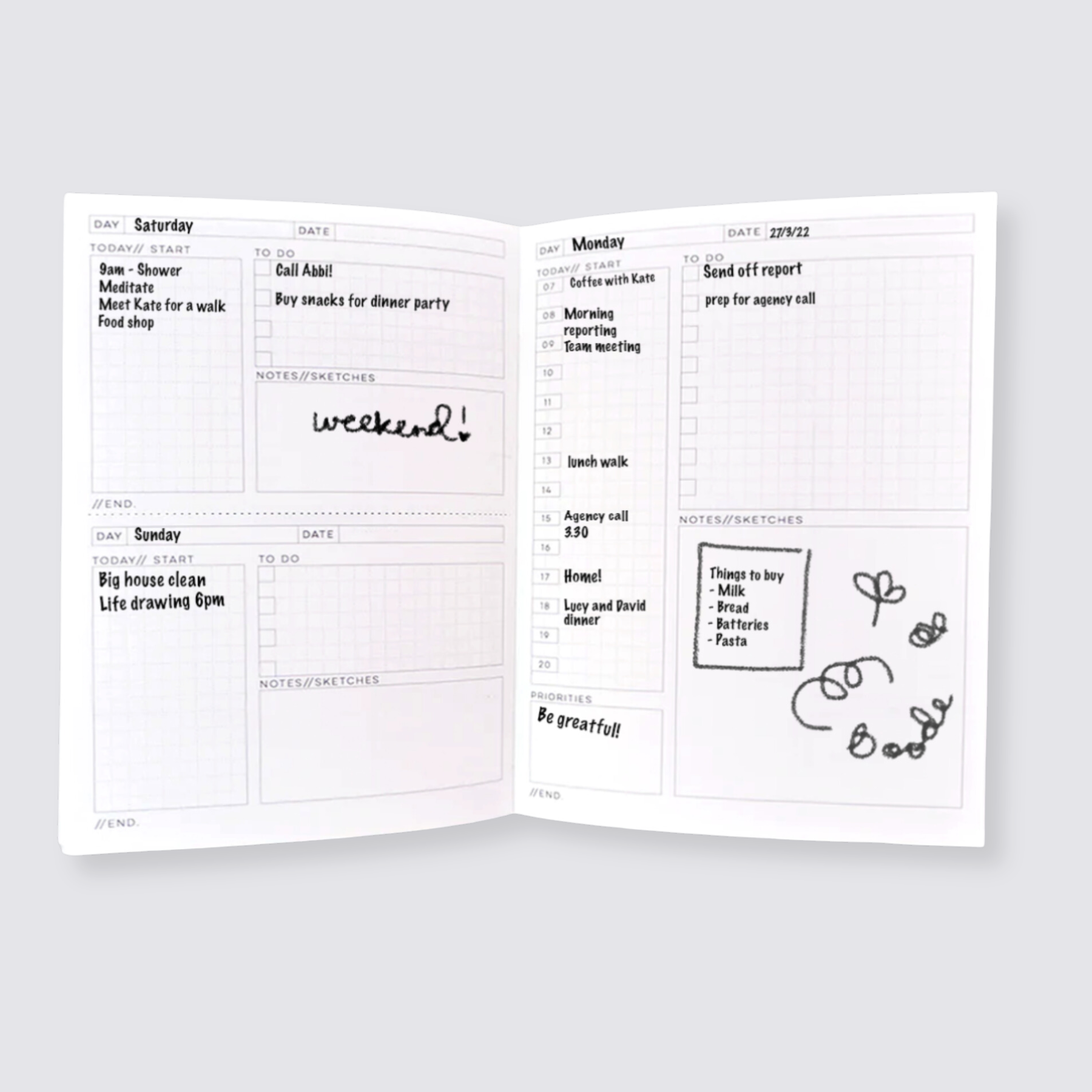 Daily Undated Planner A5 - Madrid No. 1