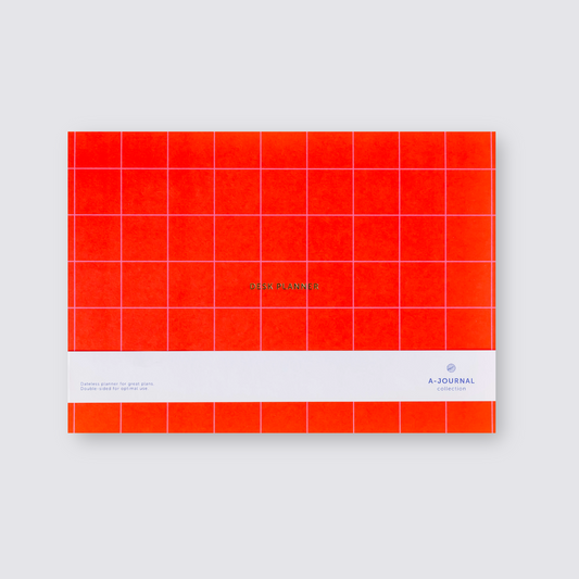 Desk Planner - Coral Red
