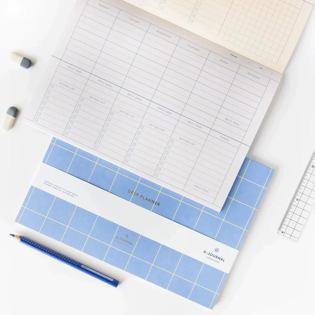 Desk Planner - Coral Red