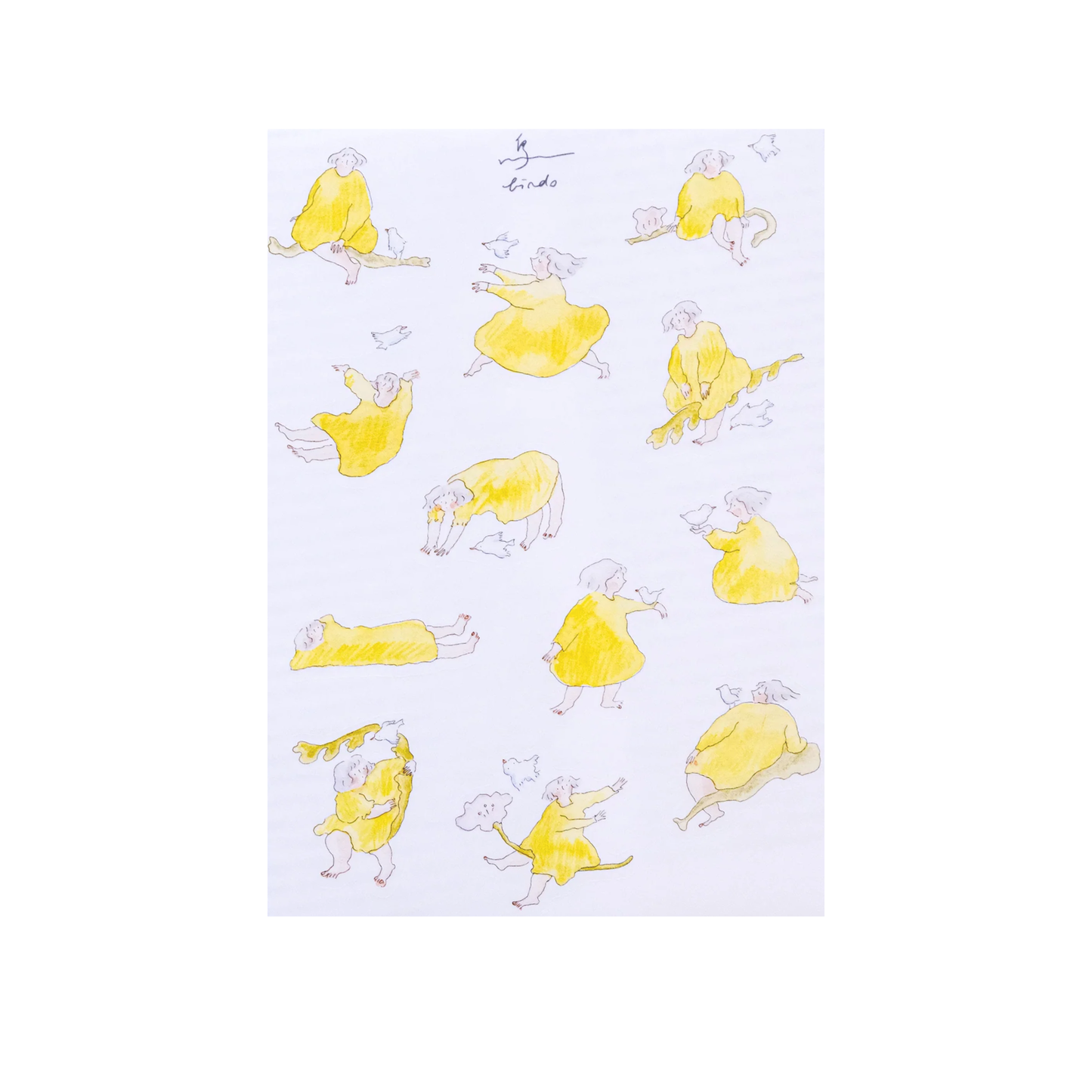 Dodolulu Bird Illustration Sticker Sheet