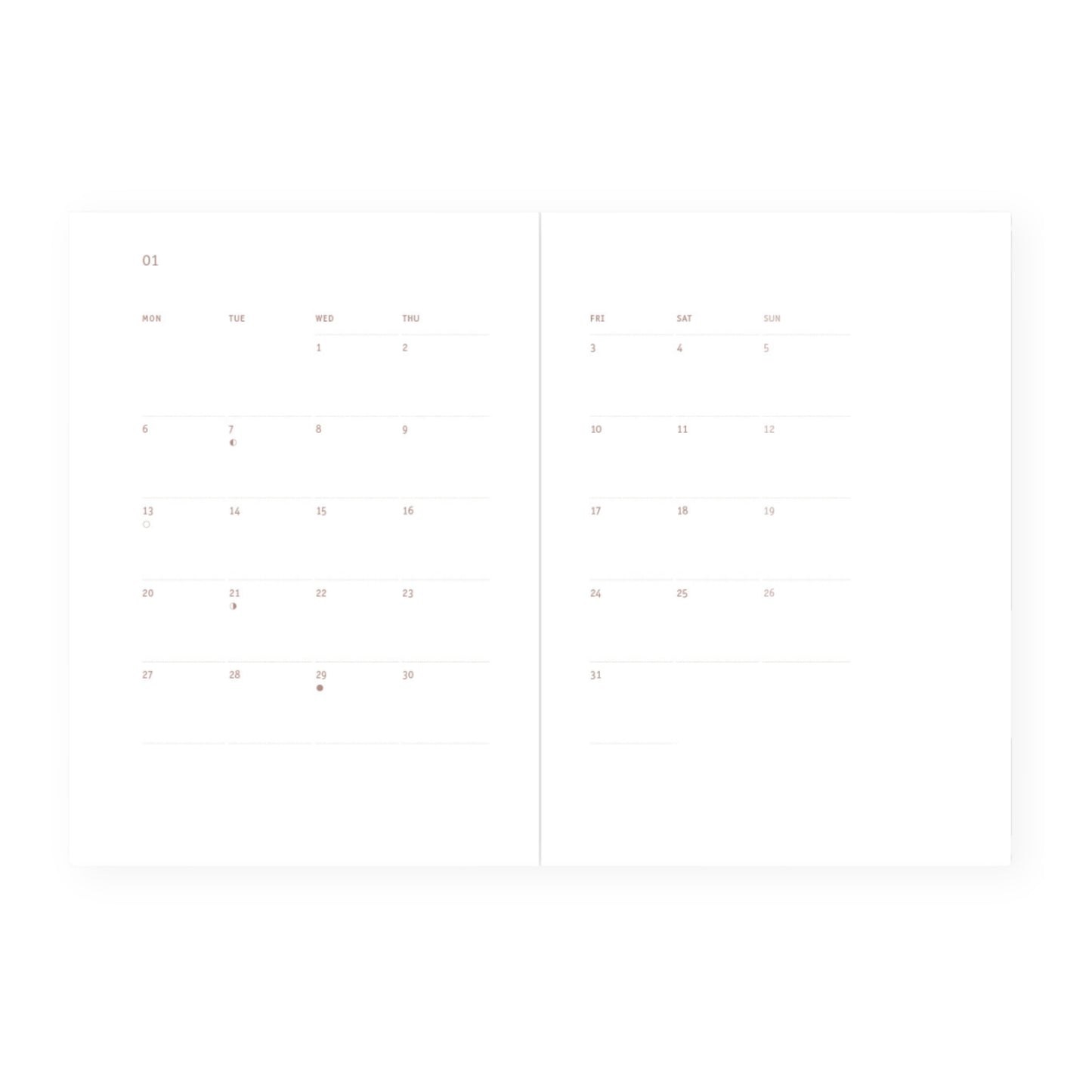 everyday calendar Papierniczeni