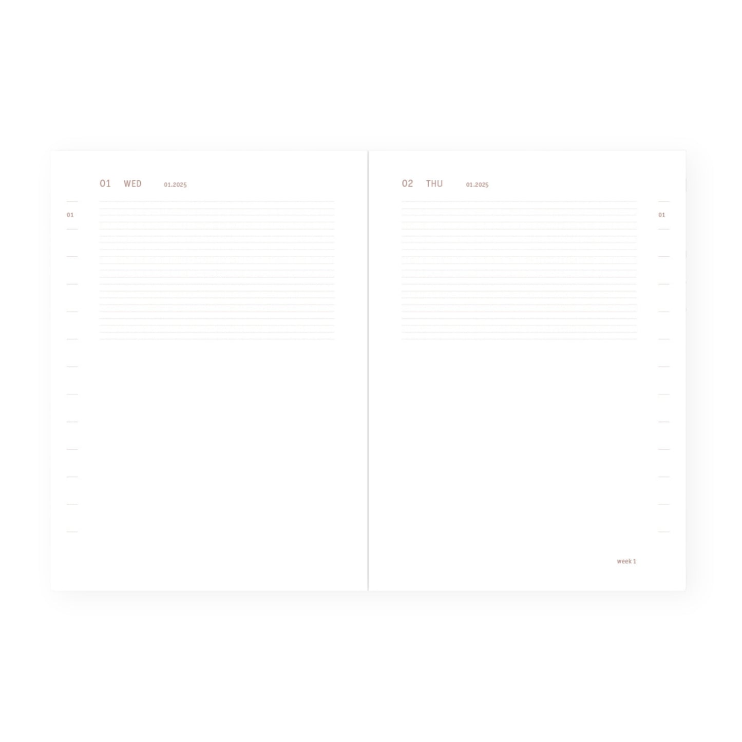 dated weekly calendar