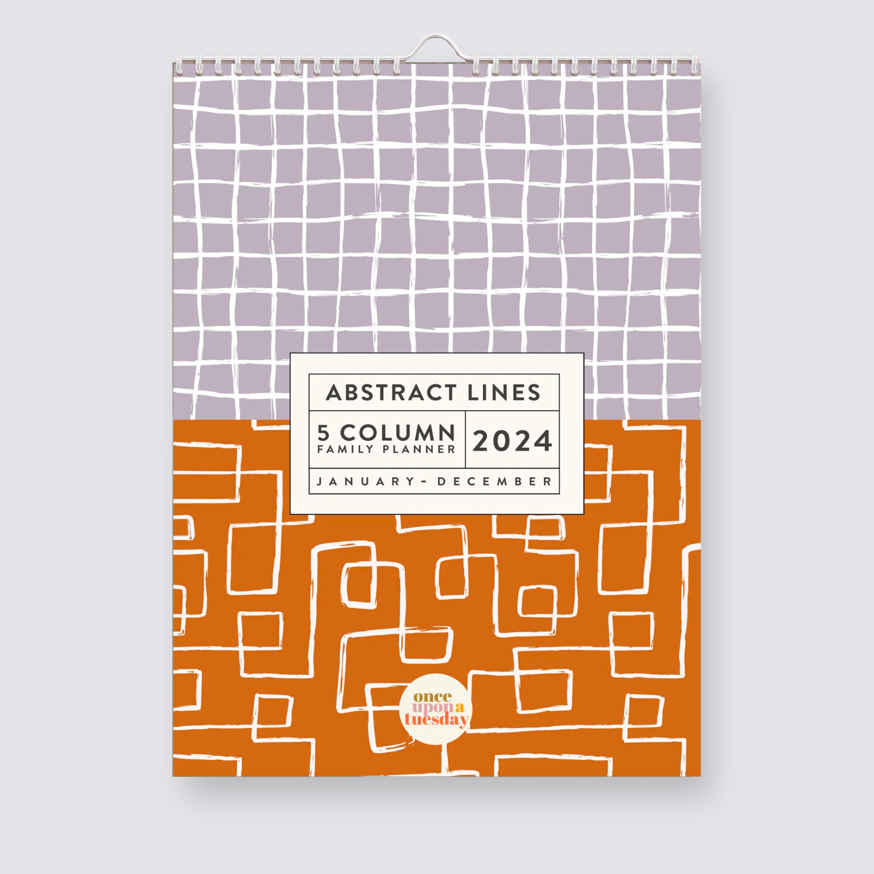 2024 Family Planner - Abstract Lines
