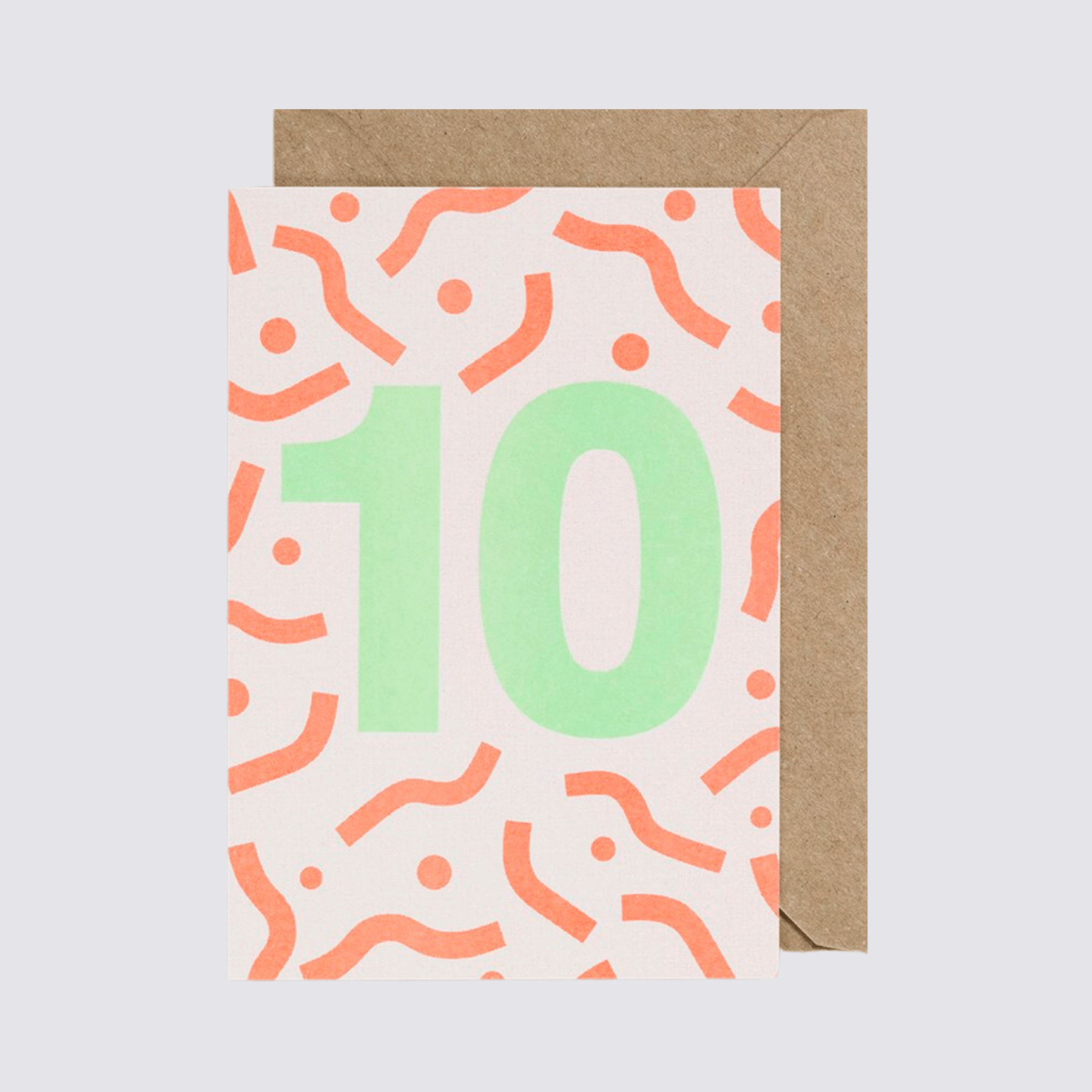 Fluorescent Risograph Age Card